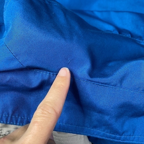 Vintage London Fog Blue Faux Fur Lined Jacket Size 12 Regular 80s - Picture 14 of 14